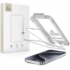 Edzett üveg Tech-protect Quick Set+ 2-pack iPhone 15 Pro Fekete üvegfólia - 