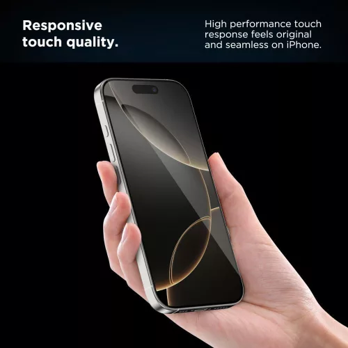 Edzett üveg Tech-protect Quick Set+ 2-pack iPhone 15 Pro Fekete üvegfólia - 