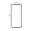 Edzett üveg Tech-protect Quick Set+ 2-pack iPhone 15 Pro Fekete üvegfólia - 