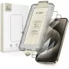 Edzett üveg Tech-protect Quick Set+ 2-pack iPhone 15 Pro Fekete üvegfólia - 