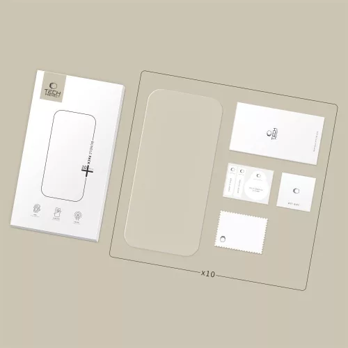 iPhone 15 Pro Max Tech-protect Bundle 10-pack üvegfólia Clear