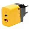 Tactical Microgrid GaN 45W Töltő, USB-A + Type-C, sárga
