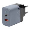 Tactical Microgrid GaN 45W Töltő, USB-A + Type-C, szürke