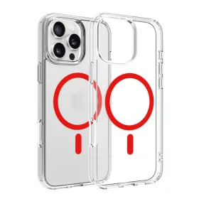   Dviced Clear C MagSafe tok Apple iPhone 16 Pro Max készülékhez – Piros