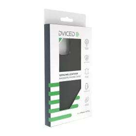   Dviced Leather MagSafe tok Apple iPhone 16 Plus készülékhez – Fekete