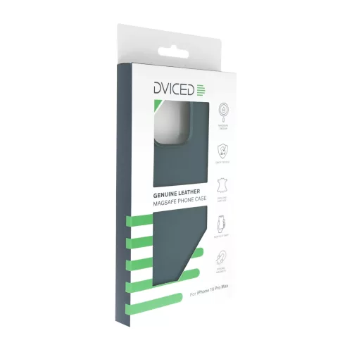 Dviced Leather MagSafe tok Apple iPhone 16 Pro Max készülékhez – Kék