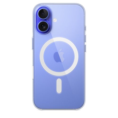 Apple iPhone 16 Szilikon tok, Magsafe kompatibilis, átlátszó, gyári