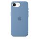 Apple iPhone 16e Szilikon tok-  tél kék