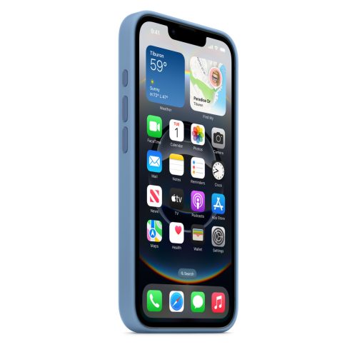 iPhone 16e-szilikontok – télkék