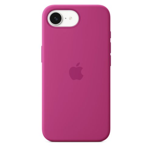 Apple iPhone 16e Szilikon tok -  fukszialila