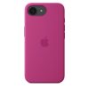 Apple iPhone 16e Szilikon tok -  fukszialila