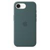 Apple iPhone 16e Szilikon tok - tó zöld