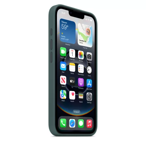 Apple iPhone 16e szilikon tok – Lake Green (tóparti zöld)