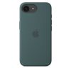 Apple iPhone 16e Szilikon tok - tó zöld
