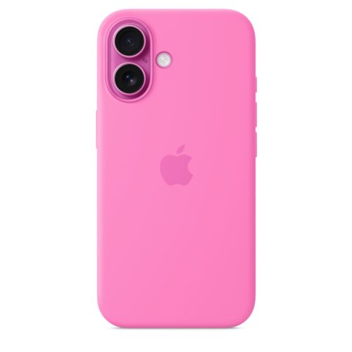 Apple iPhone 16 Szilikon tok, Magsafe kompatibilis - bazsarózsa (SEASONAL)