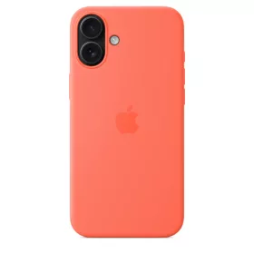   MagSafe-rögzítésű iPhone 16 Plus-szilikontok – mandarin