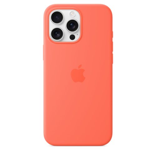 Apple iPhone 16 Pro Max Szilikon tok, Magsafe kompatibilis - mandarin (SEASONAL)