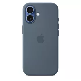 MagSafe-rögzítésű iPhone 17-szilikontok – acélkék