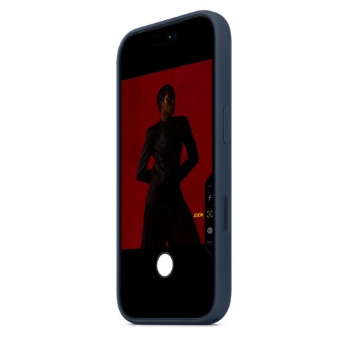 MagSafe-rögzítésű iPhone 17 Pro-szilikontok – éjfekete