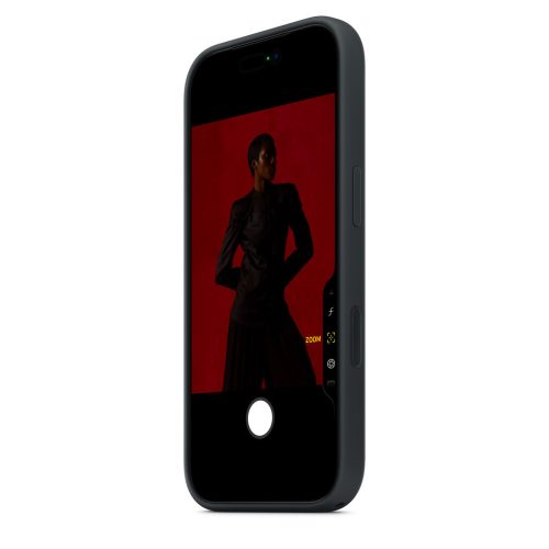 MagSafe-rögzítésű iPhone 17 Pro-szilikontok – fekete