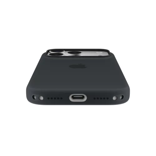 MagSafe-rögzítésű iPhone 17 Pro-szilikontok – fekete