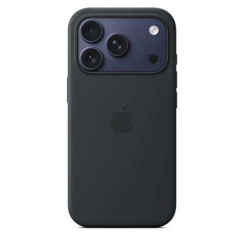 MagSafe-rögzítésű iPhone 17 Pro-szilikontok – fekete
