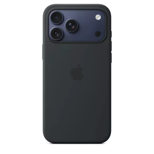 MagSafe-rögzítésű iPhone 17 Pro Max-szilikontok – fekete
