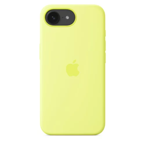 iPhone 16e szilikontok – neonsárga