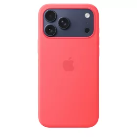   Apple iPhone 17 Pro Max szilikon tok MagSafe kompatibilis – Bright Guava (élénk guáva)