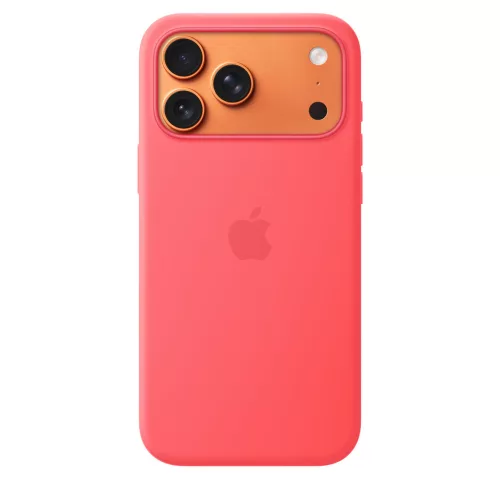 Apple iPhone 17 Pro Max szilikon tok MagSafe kompatibilis – Bright Guava (élénk guáva)