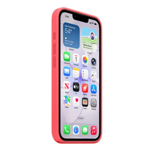 Apple iPhone 17e Silicone Case with MagSafe - Bright Guava