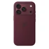 MagSafe-rögzítésű iPhone 18 Pro-szilikontok – burgundy