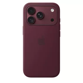 MagSafe-rögzítésű iPhone 18 Pro-szilikontok – burgundy