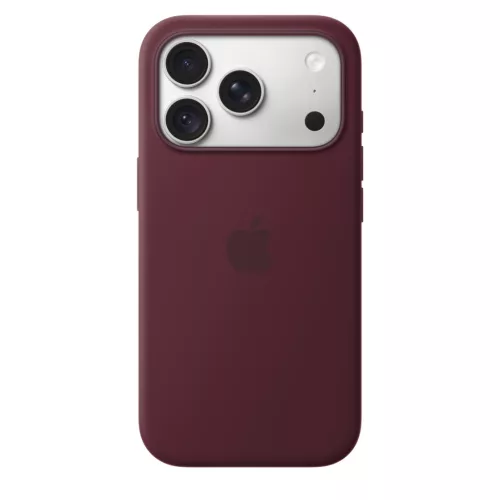 MagSafe-rögzítésű iPhone 18 Pro-szilikontok – burgundy