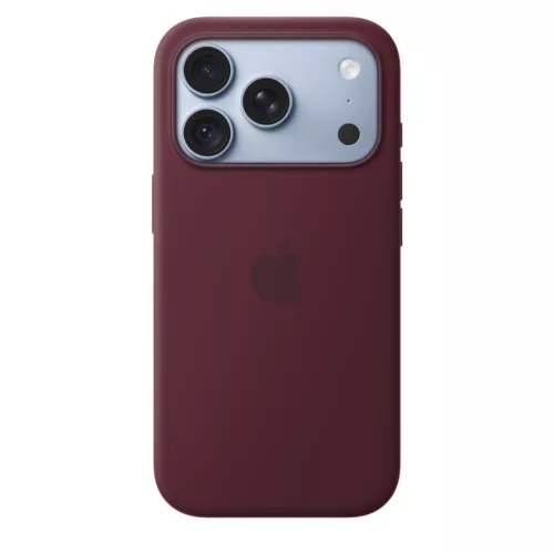 MagSafe-rögzítésű iPhone 18 Pro-szilikontok – burgundy