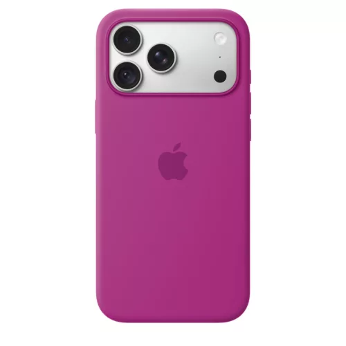 MagSafe-rögzítésű iPhone 18 Pro Max-szilikontok – magenta