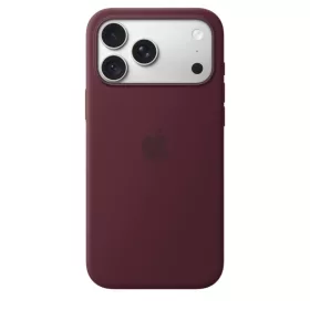   MagSafe-rögzítésű iPhone 18 Pro Max-szilikontok – burgundy