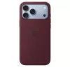 MagSafe-rögzítésű iPhone 18 Pro Max-szilikontok – burgundy