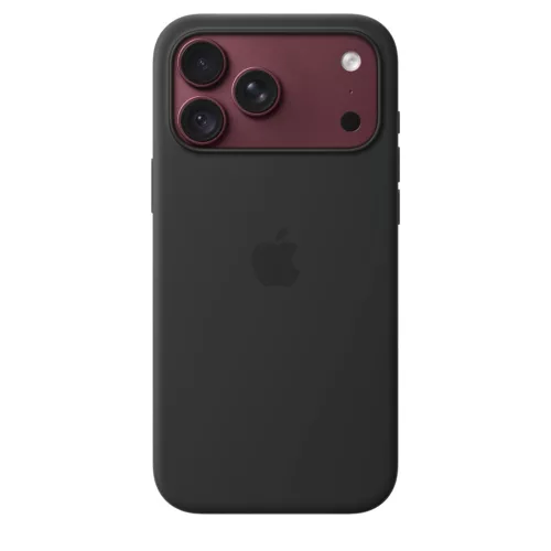 MagSafe-rögzítésű iPhone 18 Pro Max-szilikontok – fekete