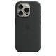 Apple iPhone 15 Pro Szilikon tok, Magsafe kompatibilis - Black