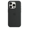 Apple iPhone 15 Pro Szilikon tok, Magsafe kompatibilis - Black