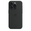 Apple iPhone 15 Pro Szilikon tok, Magsafe kompatibilis - Black