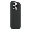 Apple iPhone 15 Pro Szilikon tok, Magsafe kompatibilis - Black