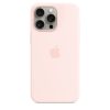 Apple iPhone 15 Pro Max Szilikon tok, Magsafe kompatibilis - Light Pink