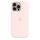 Apple iPhone 15 Pro Max Szilikon tok, Magsafe kompatibilis - Light Pink