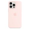 Apple iPhone 15 Pro Max Szilikon tok, Magsafe kompatibilis - Light Pink