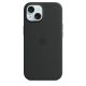 Apple iPhone 15 Szilikon tok, Magsafe kompatibilis - Black