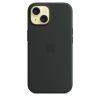 Apple iPhone 15 Szilikon tok, Magsafe kompatibilis - Black