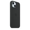 Apple iPhone 15 Szilikon tok, Magsafe kompatibilis - Black