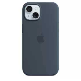 MagSafe-rögzítésű iPhone 15-szilikontok – viharkék